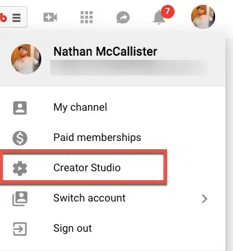 YouTube Creator Studio