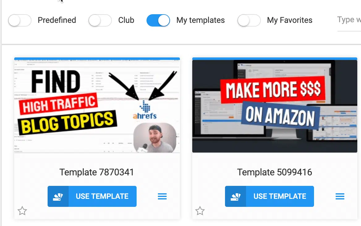Thumbnail Templates