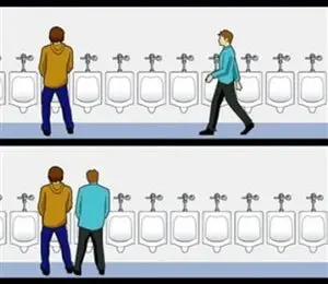 No Privacy Urinal Meme