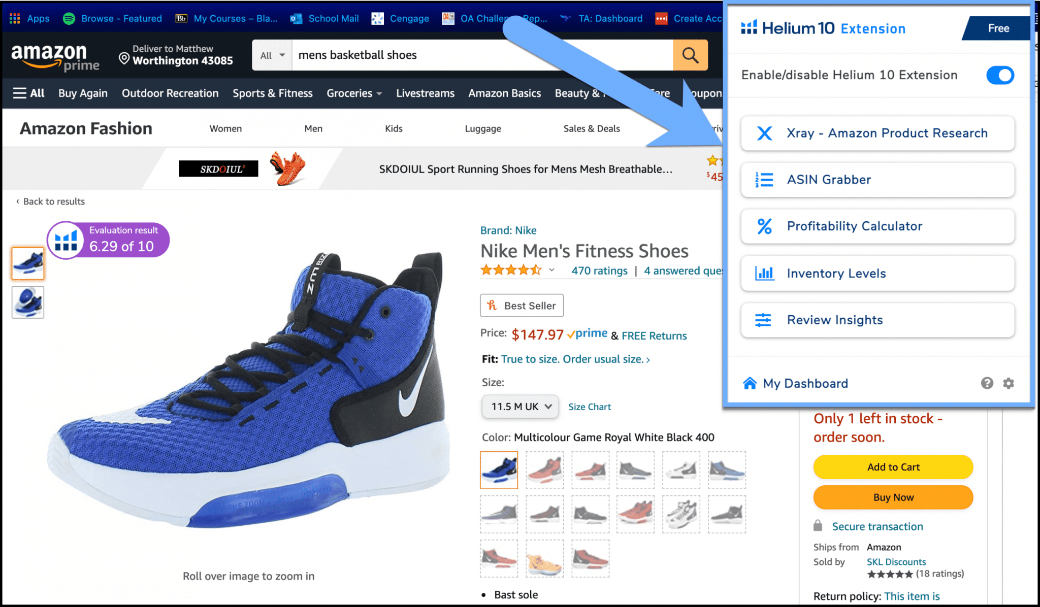 How to use the Helium 10 Chrome Extension Step 2