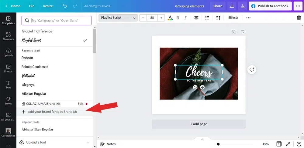 upload fonts to canva