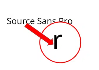 sans serif font