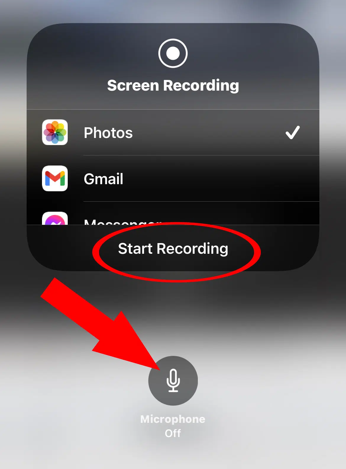 record with microphone