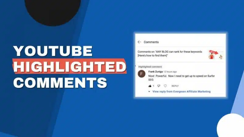 YouTube Highlighted Comment ---