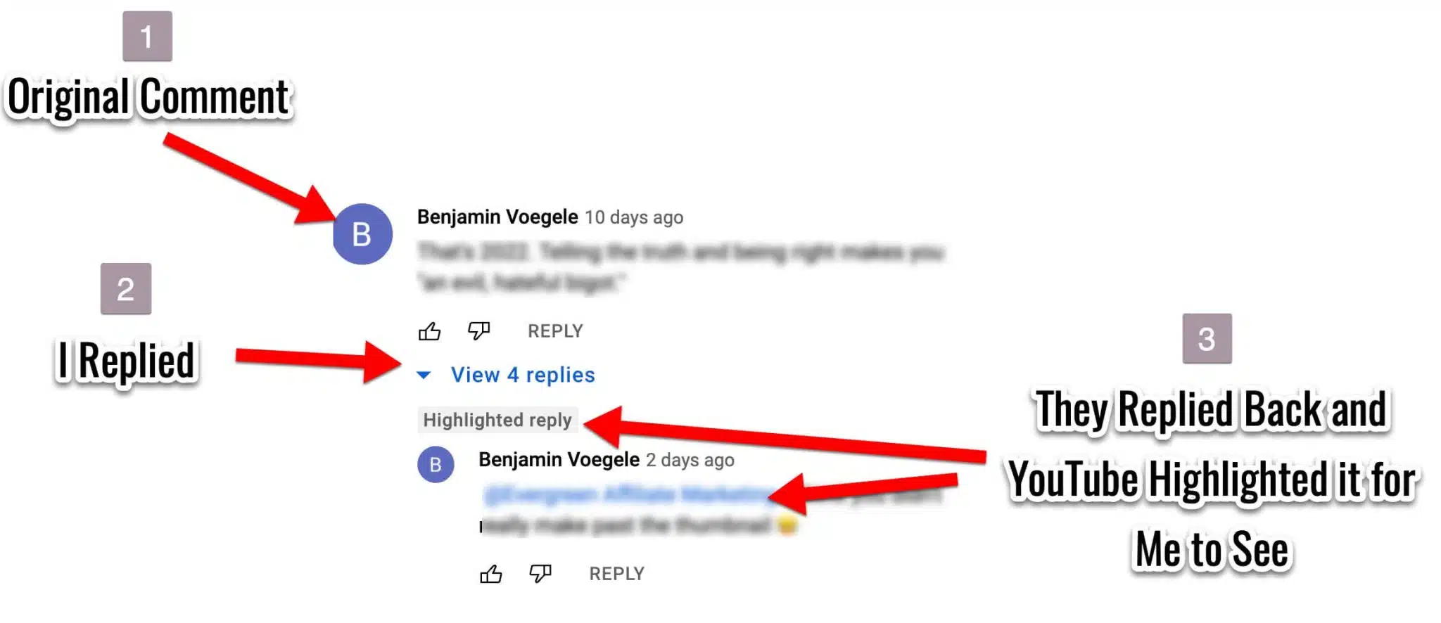 YouTube Highlighted Comment as Regular Viewer 