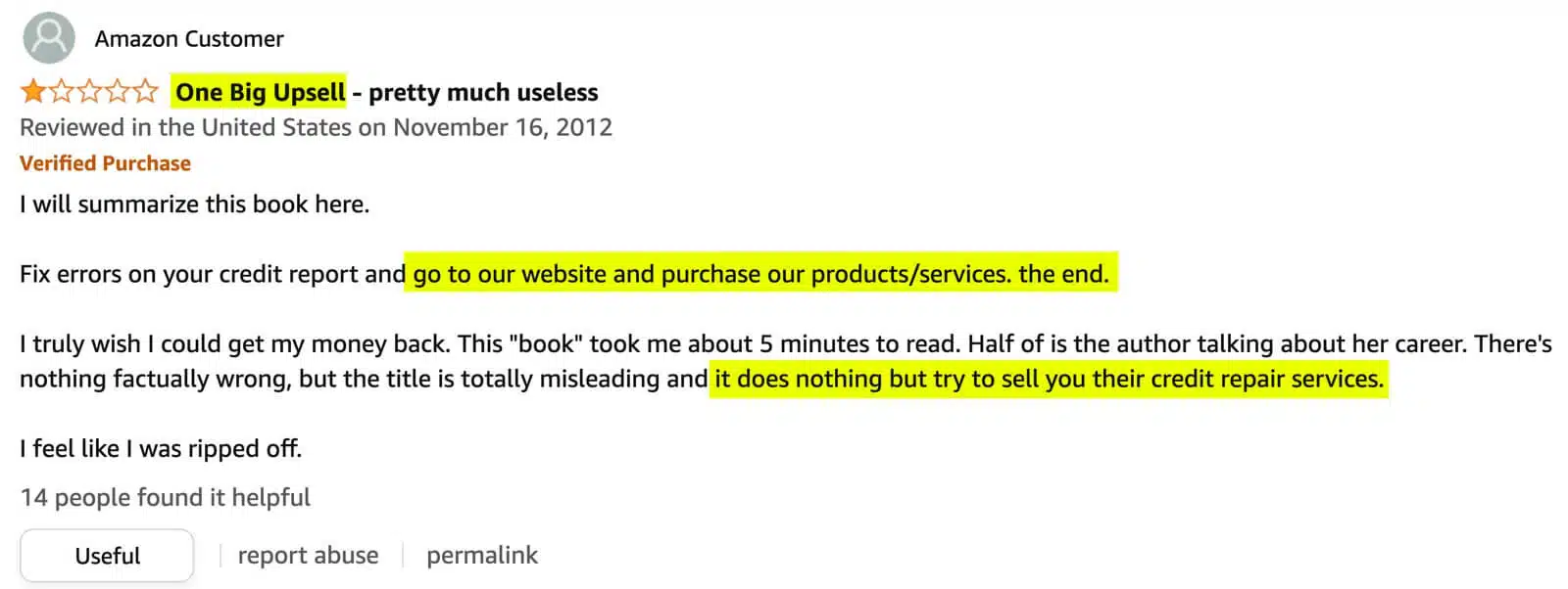 books on amazon that are just big upsells