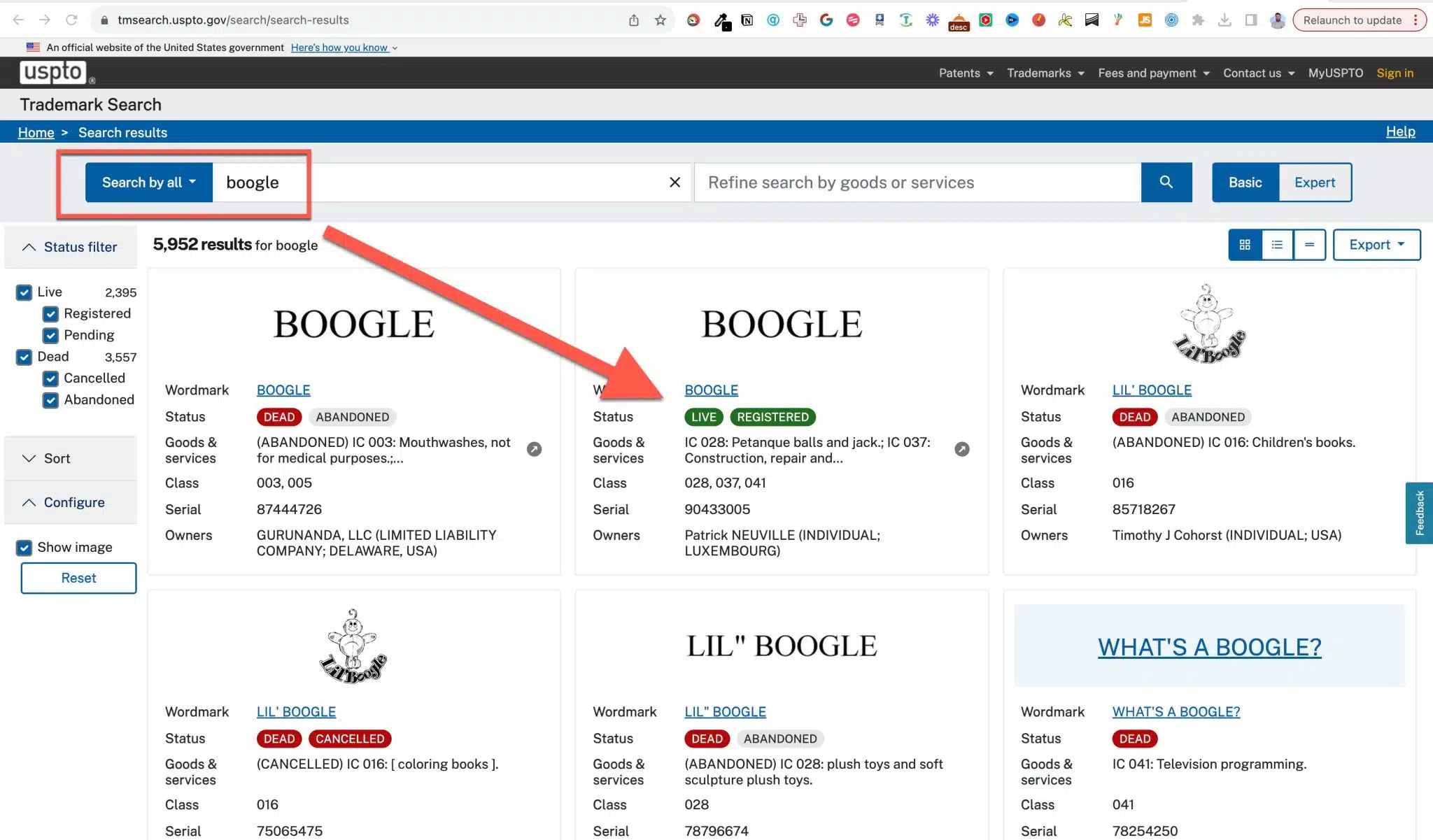 Domain Trademark infringement cybersquatting example