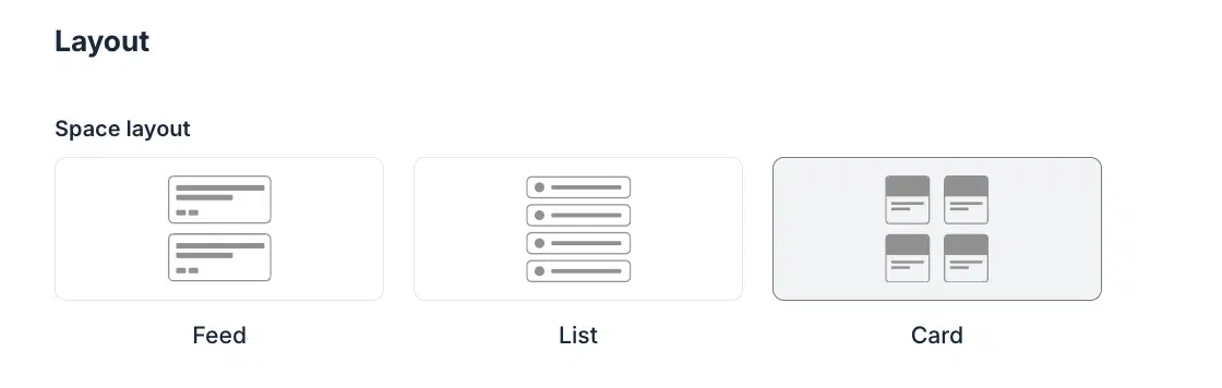Circle.So layout options