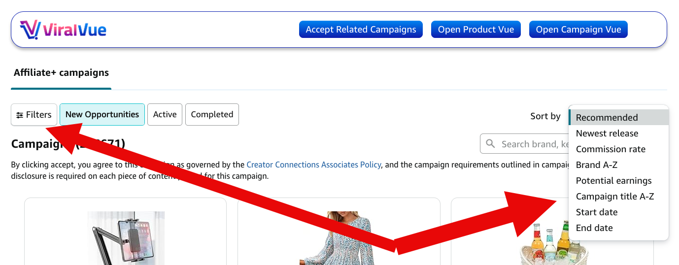 Creator connections filter and sort - EntreResource.com Creator connections filter and sort