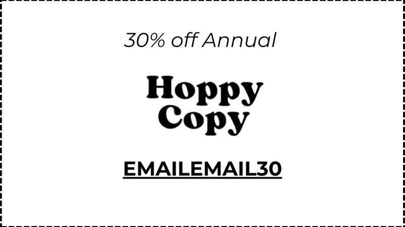 Hoppy Copy Coupon