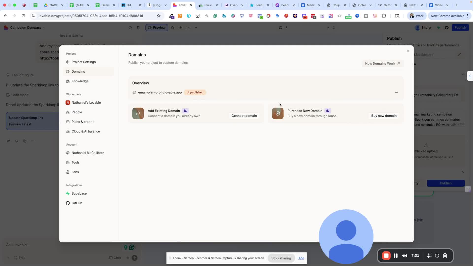 Publish loveable project