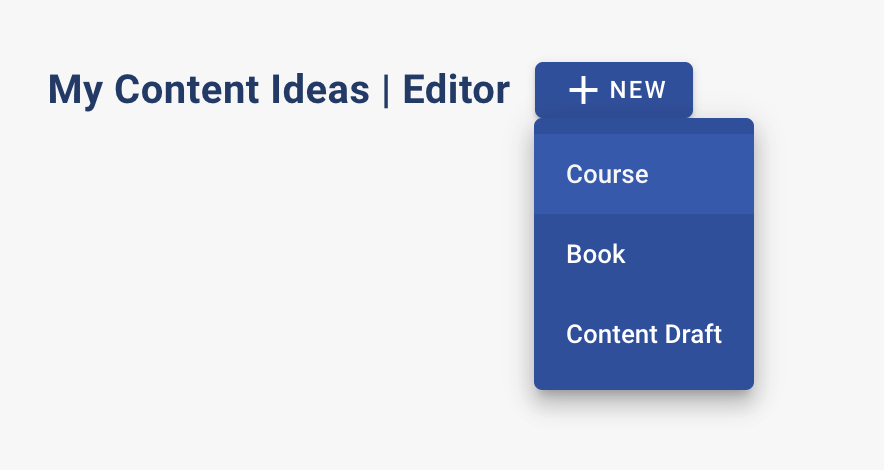 Course outline tool