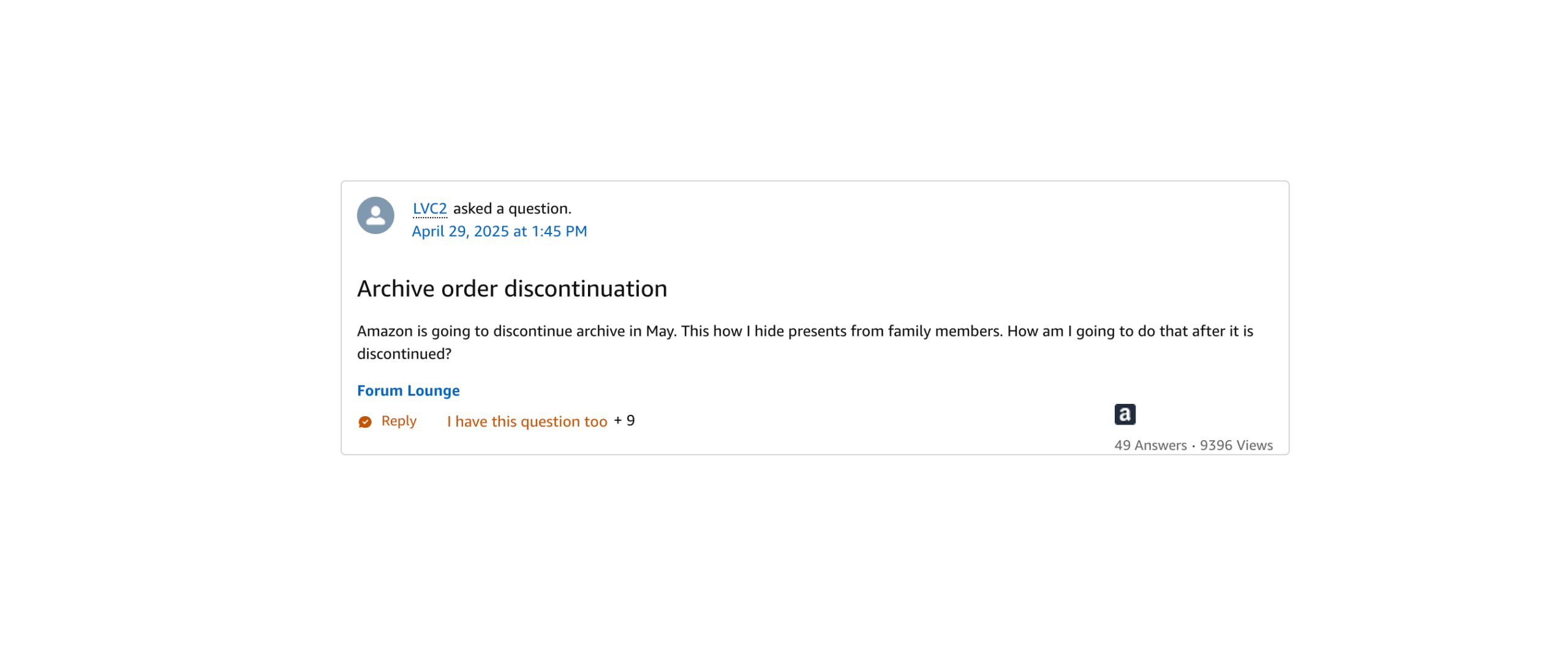 How to archive Amazon orders (you can't)