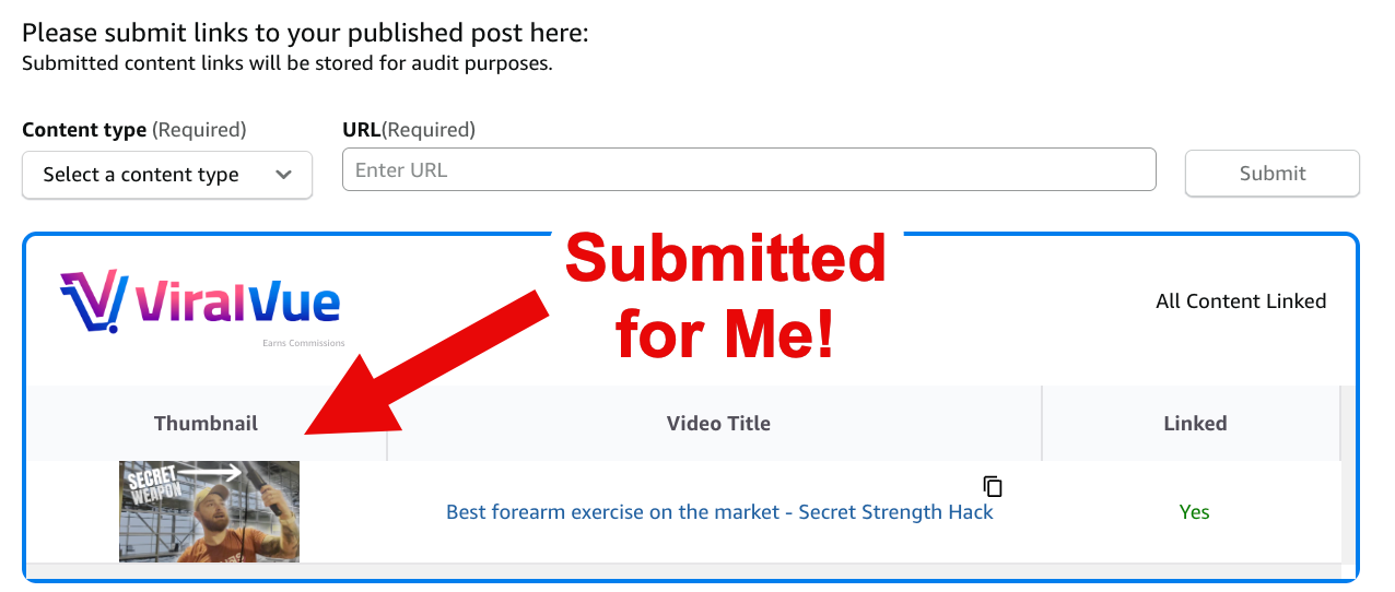 Submit creator connections