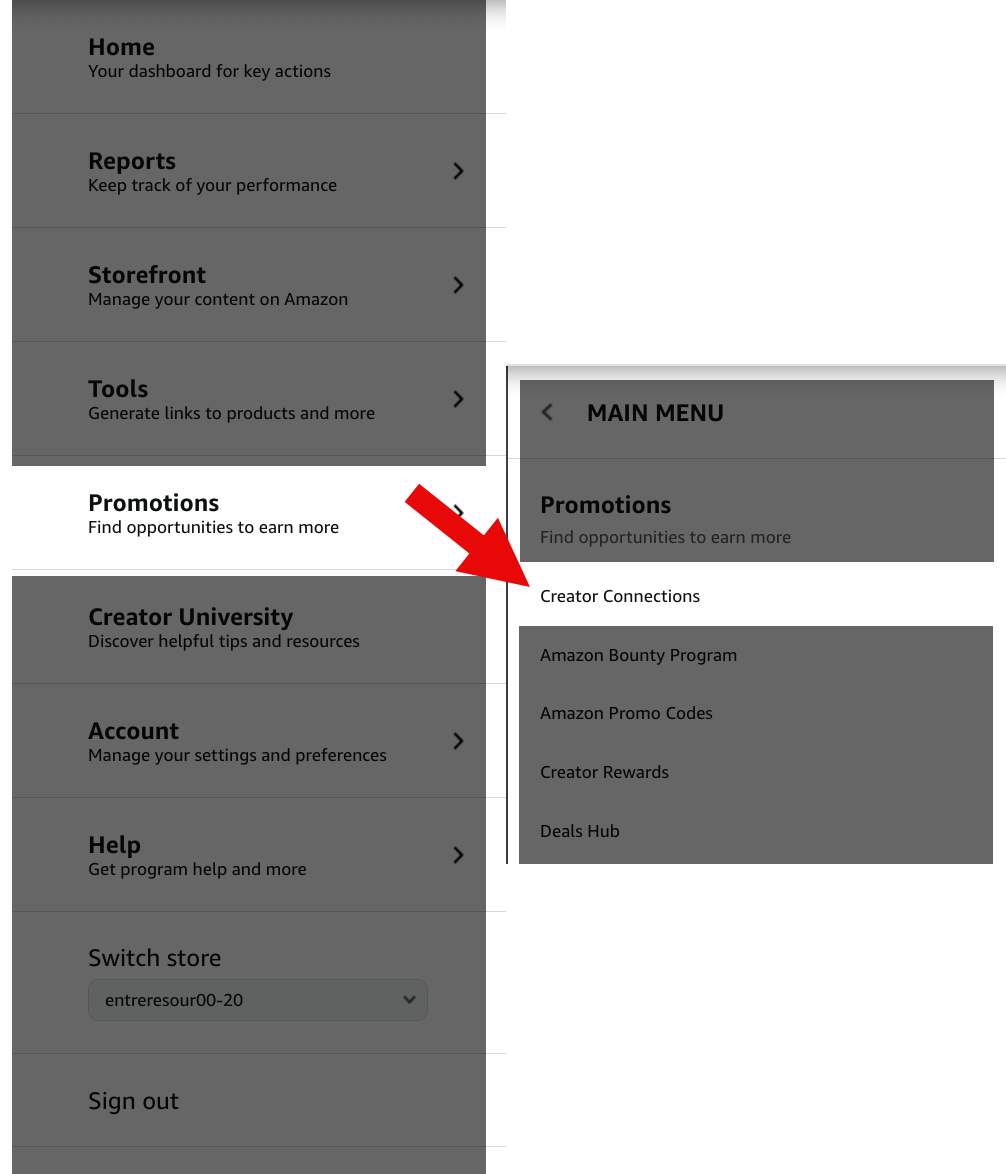 Find Creator Connections