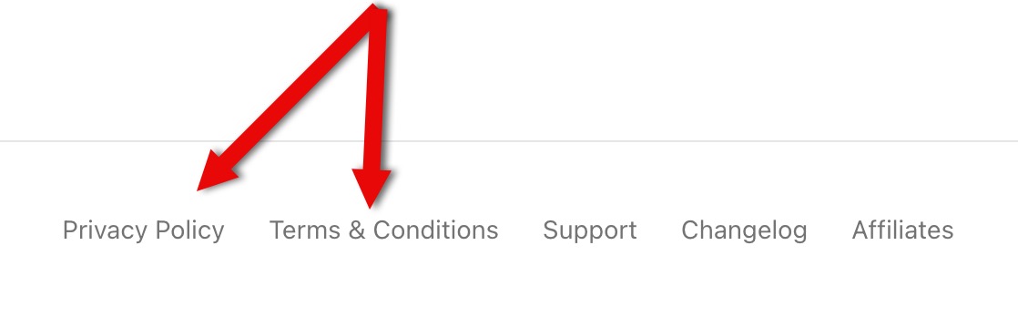 Terms and Conditions Page Terms and Conditions Page