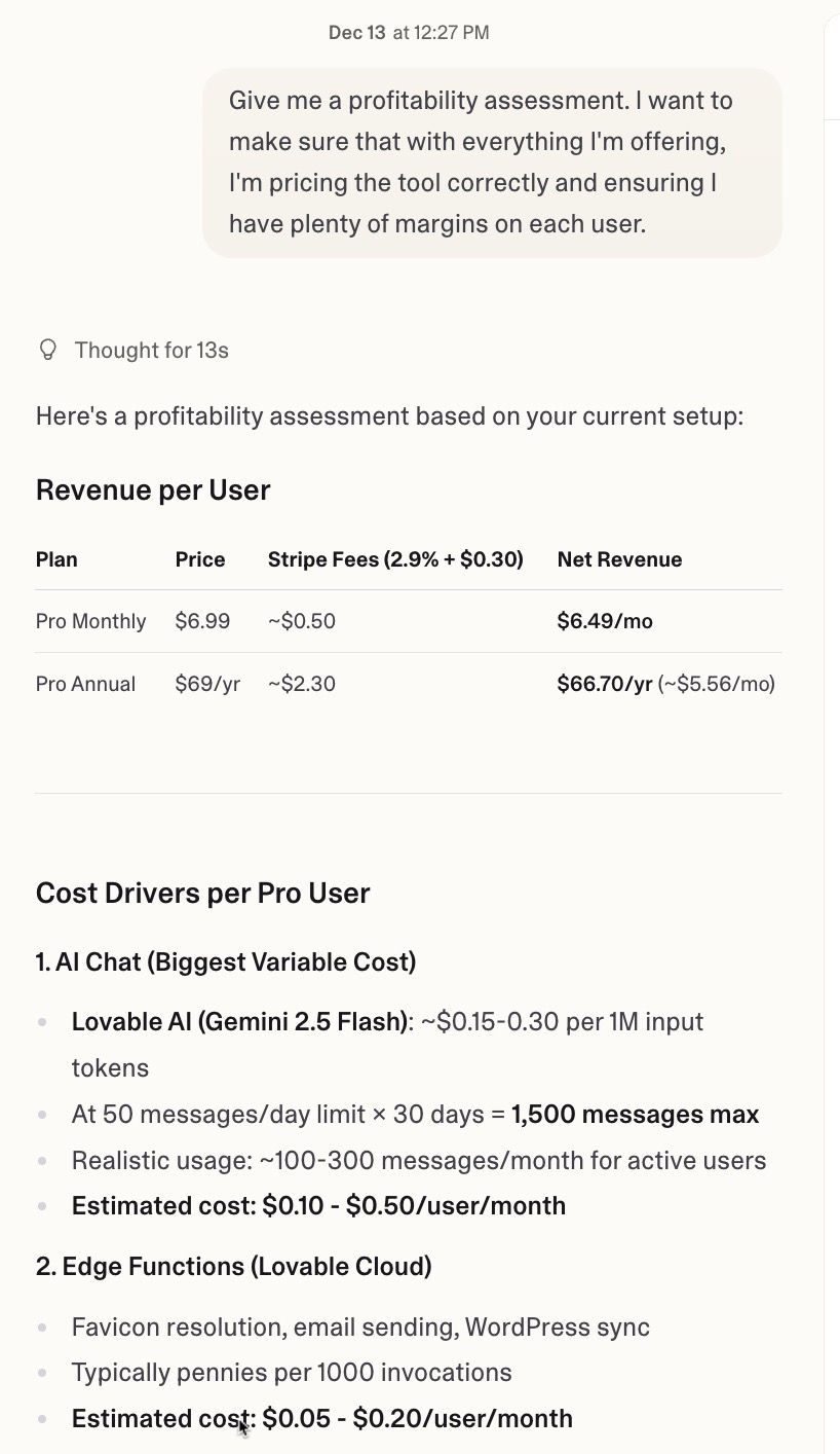 Software profitability analysis Software profitability analysis