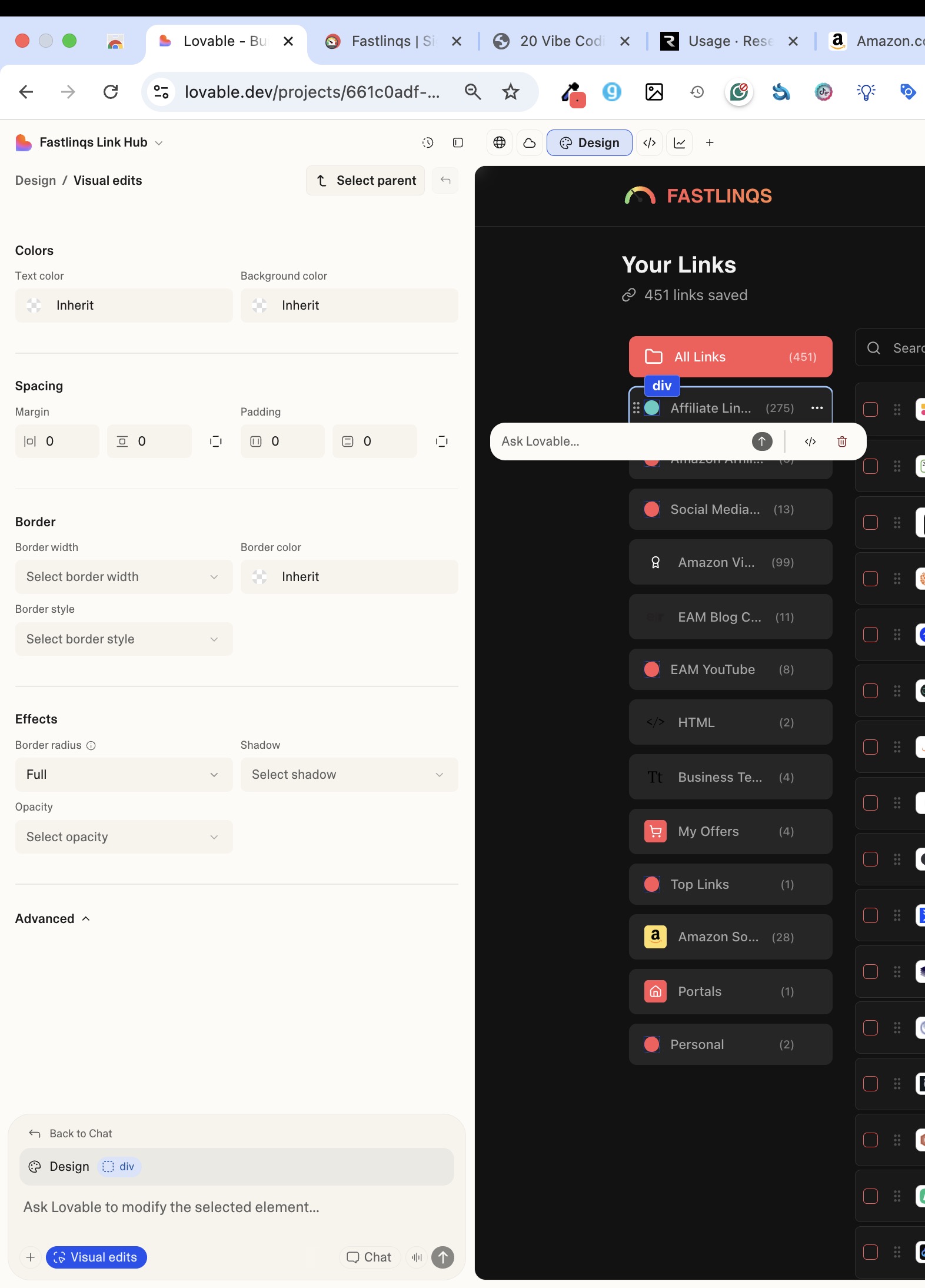 - EntreResource.com Vibe coding visual edits
