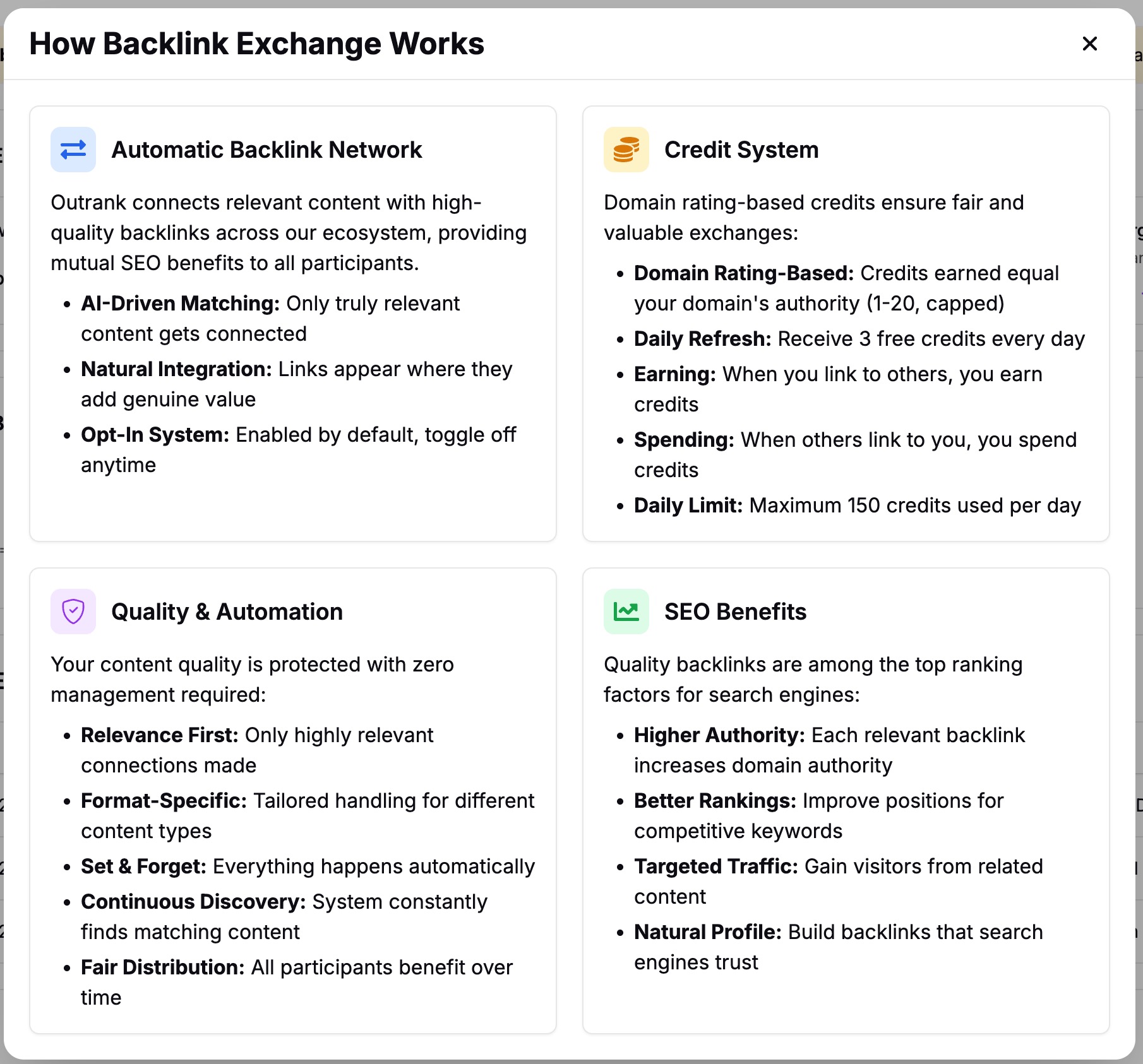 Outrank.so link distribution Outrank.so link distribution