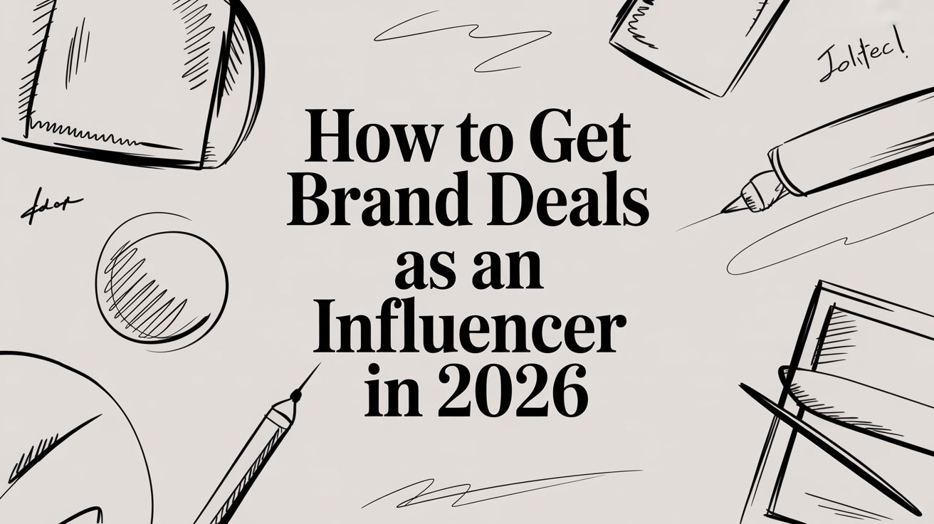how-to-get-brand-deals-as-an-influencer-desk-illustration - EntreResource.com