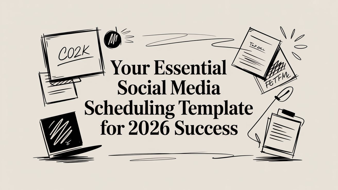 social-media-scheduling-template-illustration - EntreResource.com