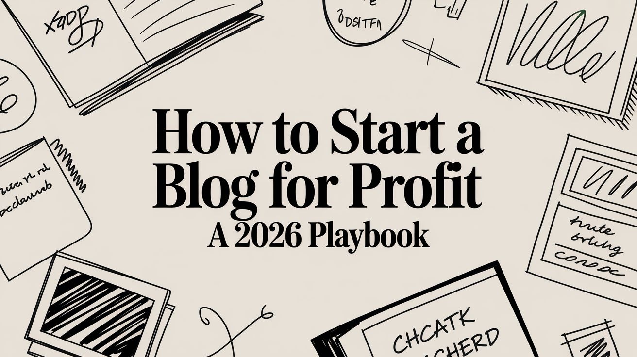 how-to-start-a-blog-for-profit-hand-drawn-graphics - EntreResource.com