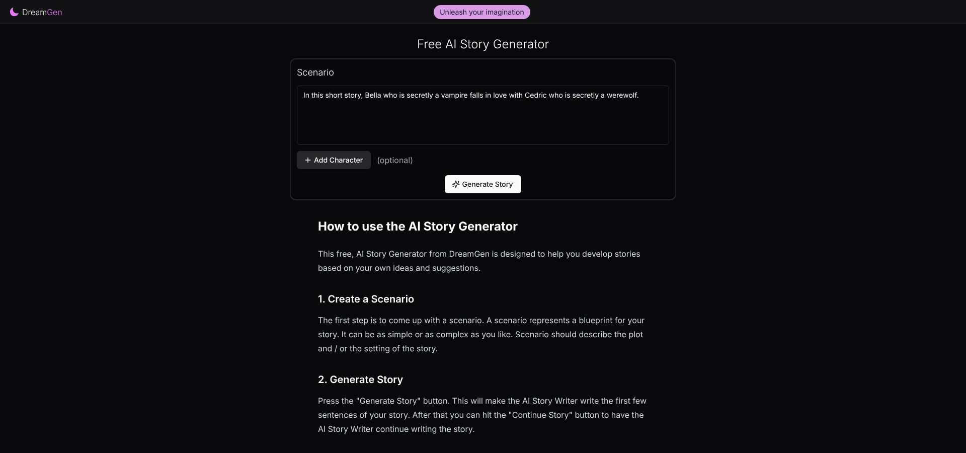 lets-readers-see-how-dreamgens-permanent-scenario-codex-sits - EntreResource.com DreamGen Scenario Codex story generator screenshot.