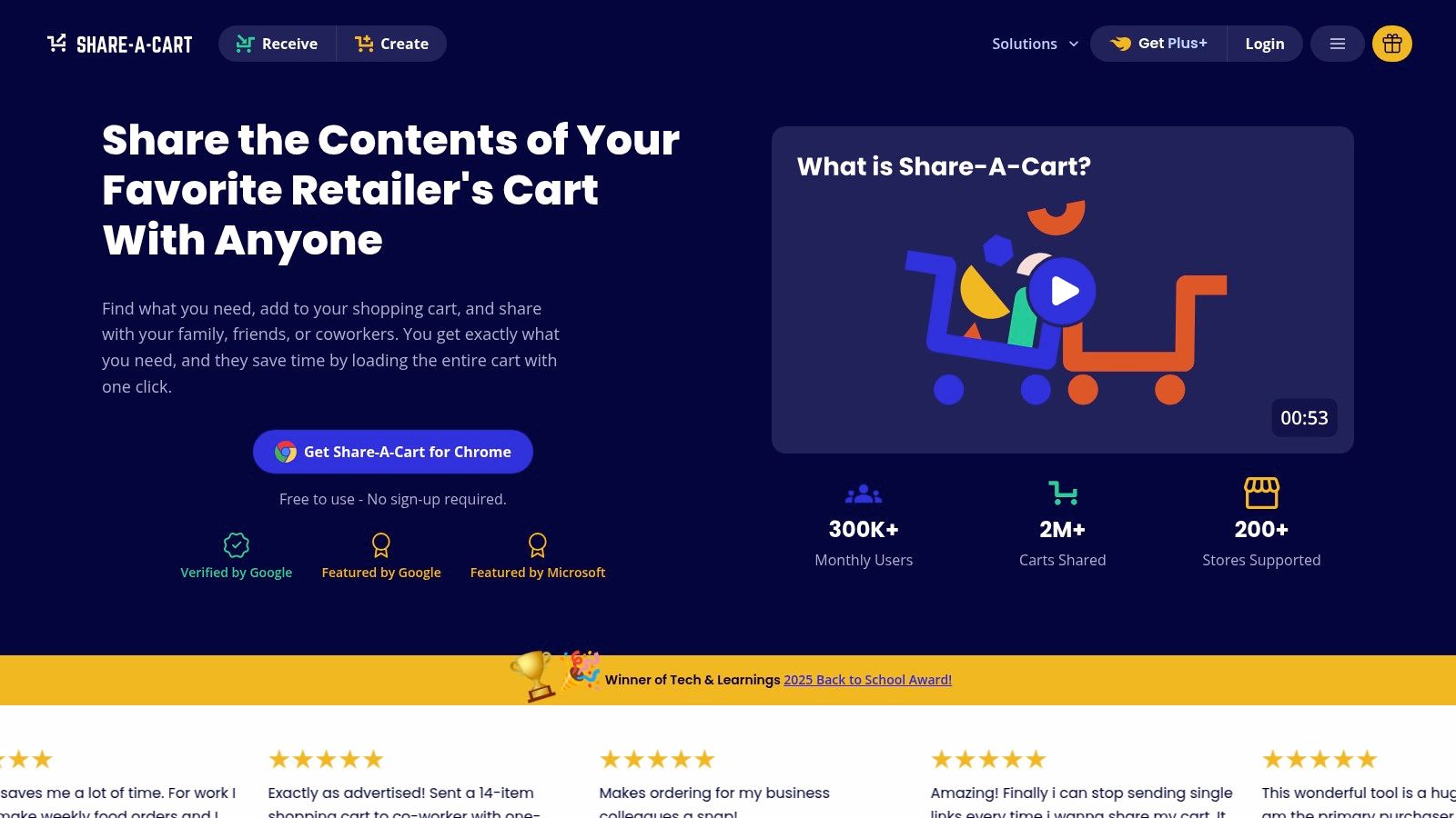 Screenshot from https://share-a-cart.com/