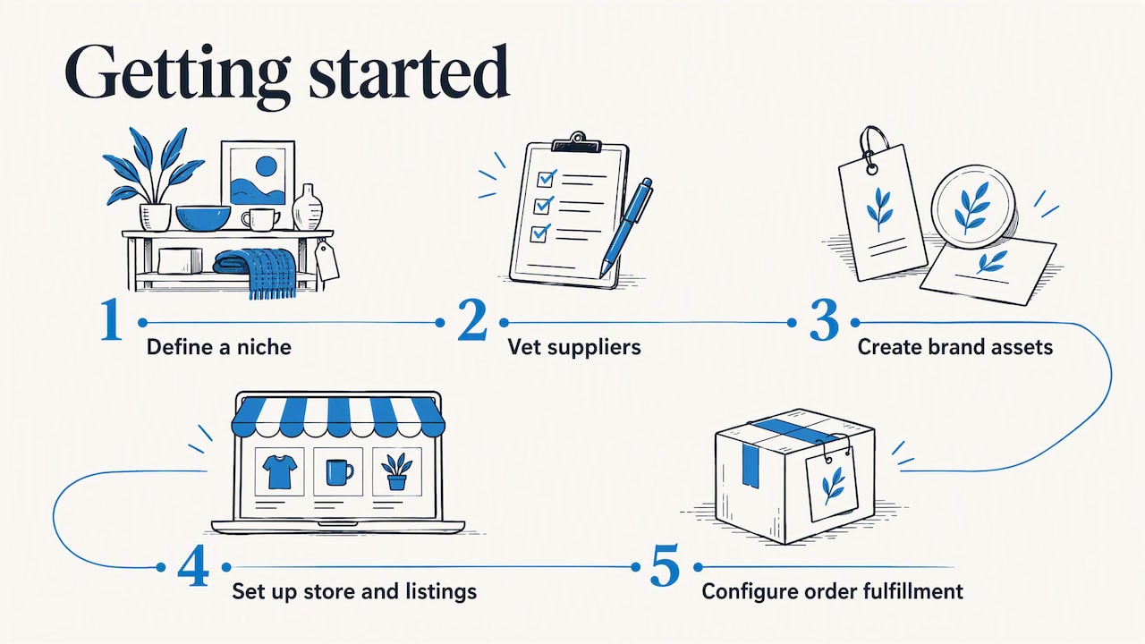 Five steps from niche selection to fulfillment